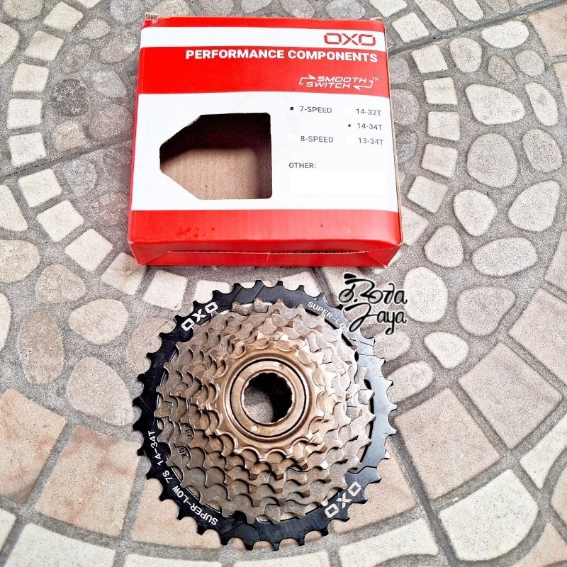 SPROCKET OXO drat 7sp 7 speed 14-34T MegaRange FREEWHEEL DRAT