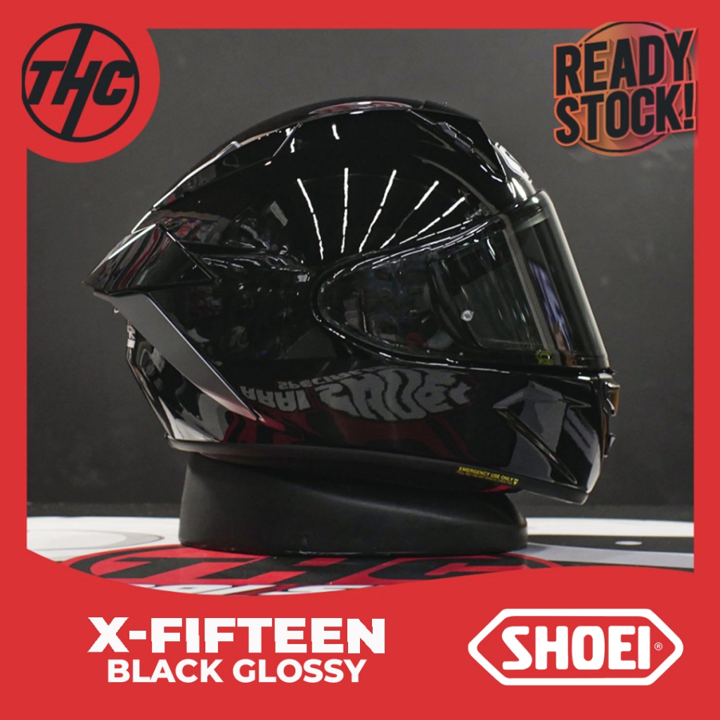 SHOEI X-15 BLACK GLOSSY X-FIFTEEN FULL FACE HELMET ORIGINAL