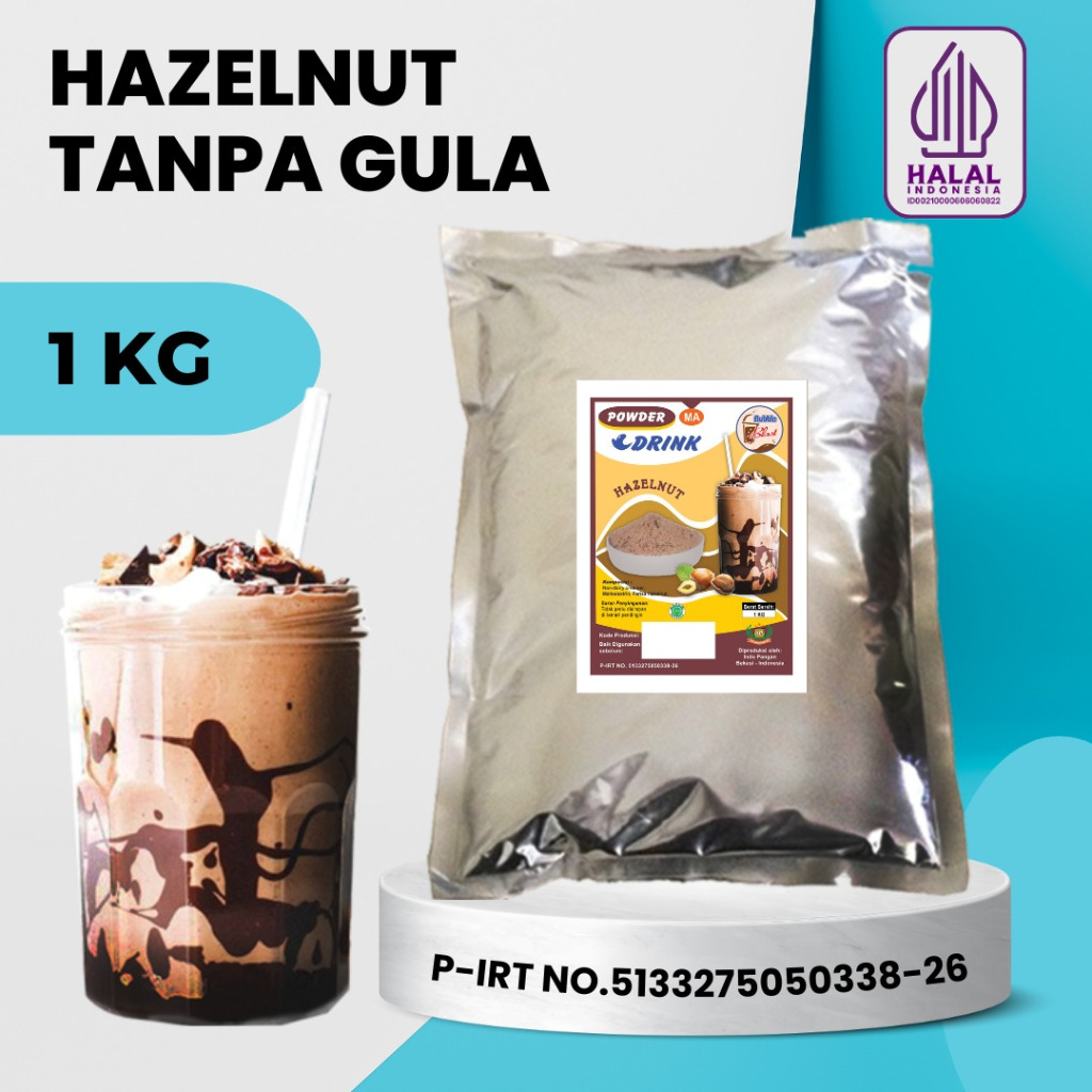 

Bubuk HAZELNUT 1 KG - Bubuk Minuman Rasa Kacang Hazelnut / Powder Drink Plain