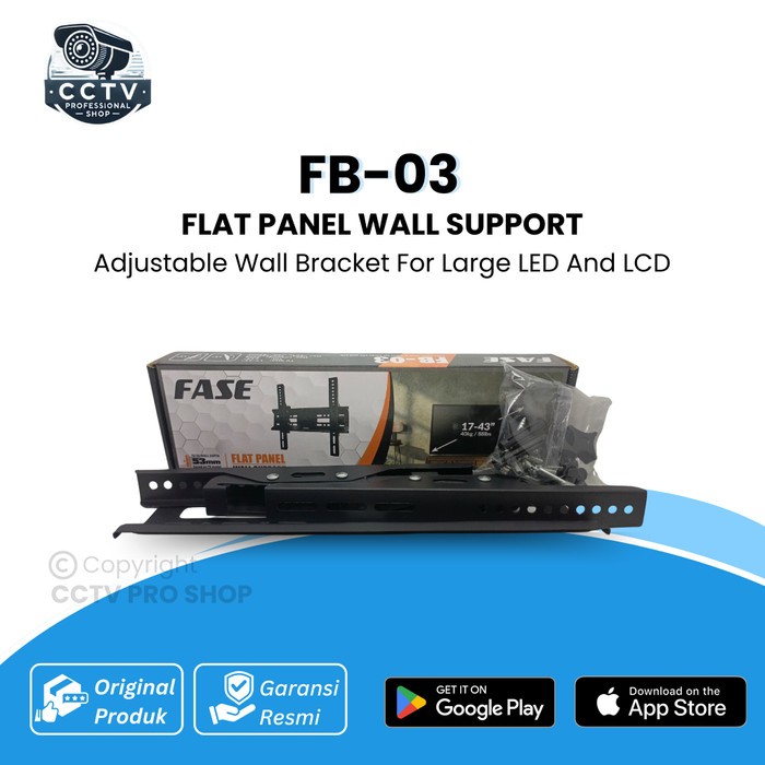 Bracket TV FB-03 Bracket Dinding TV LCD LED