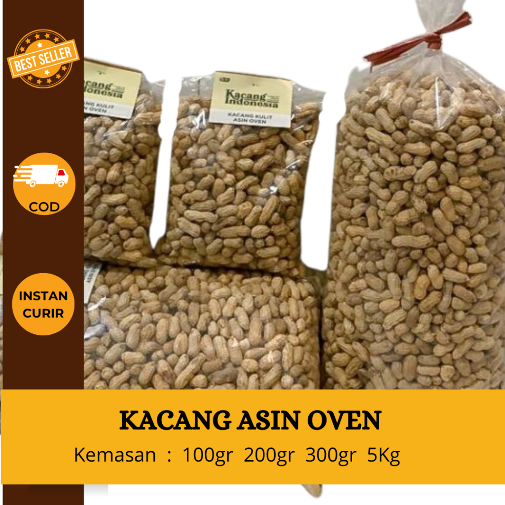 

pusat grosir camilan - Kacang Kulit Asin Oven