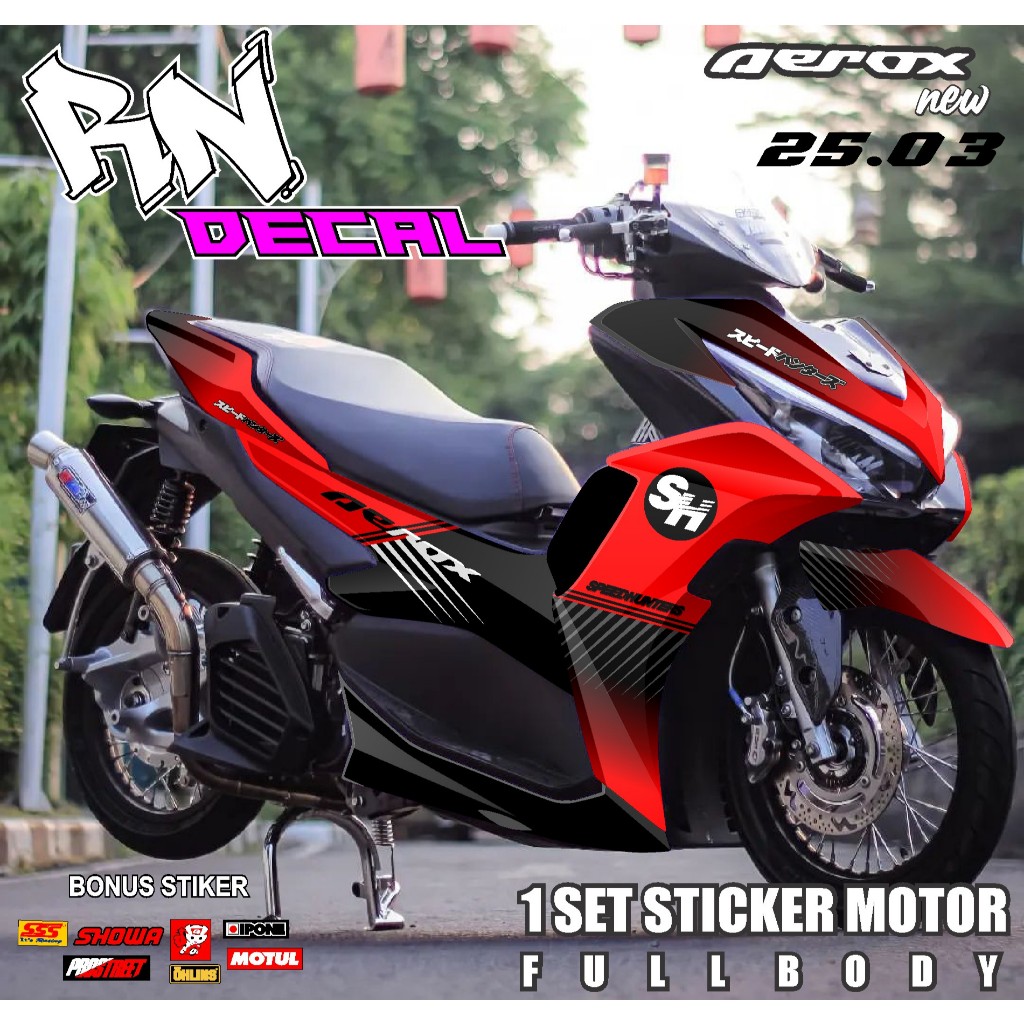 COD TERBARU DECAL AEROX NEW 155 CONNECTED FULL BODY NEW  DESIGN GRADASI STICKER KEREN AEROX NEW VIRA