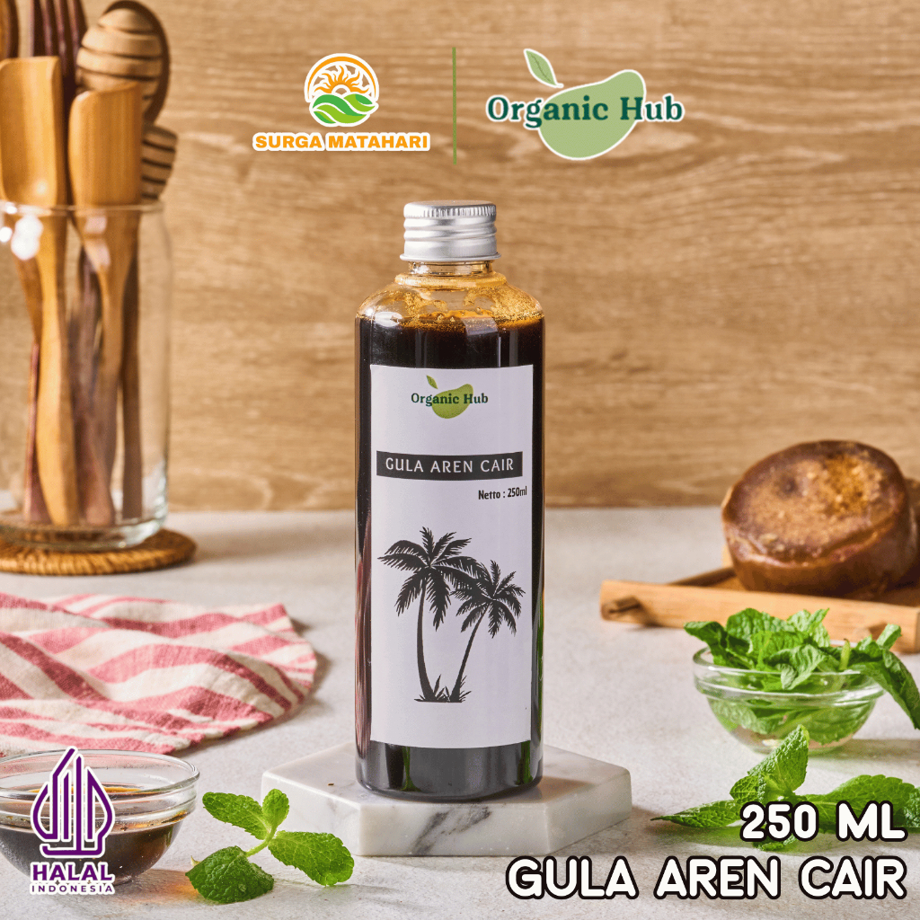 

Organic Hub Palm Sugar Liquid 100% Pure Original Gula Aren Cair Murni Premium Quality 250 ml