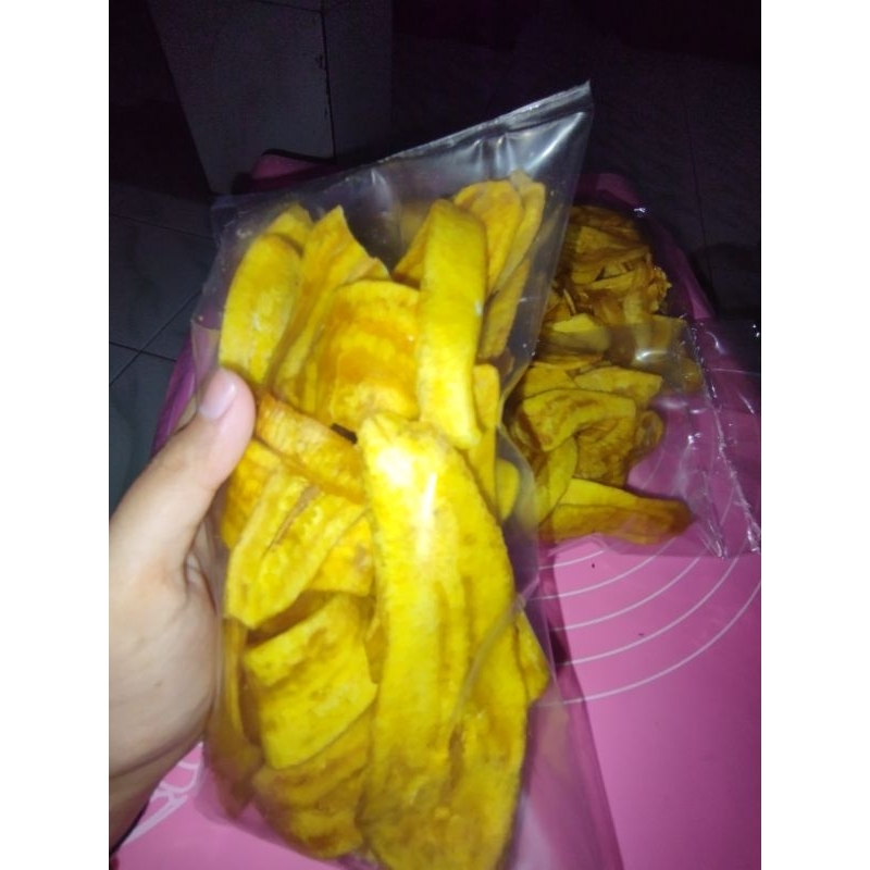 

Keripik/kripik Pisang original Manis gurih