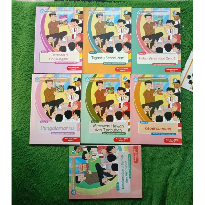 ORIGINAL BUKU GURU TEMATIK TERPADU KELAS 2 SD/MI TEMA 2 3 4 5 6 7 8 BERMAIN DI LINGKUNGANKU TUGASKU 