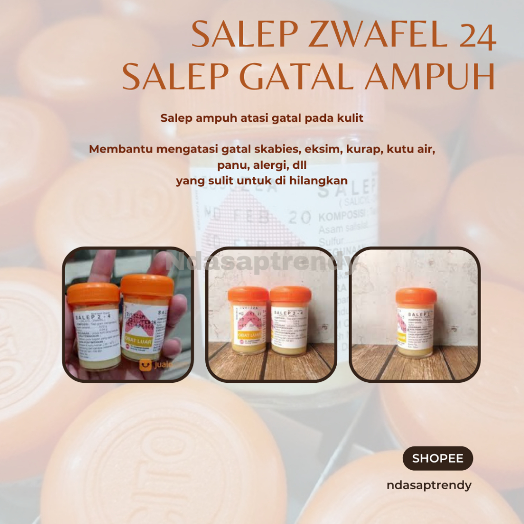 Obat Gatal Salep Zwafel 24 Paling Ampuh Atasi Gatal, Panu, kurap Original 100%