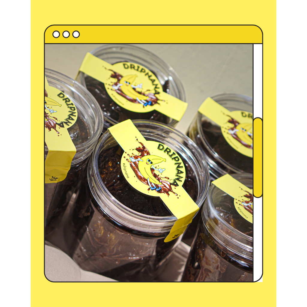 

DRIPNANA Kripik Pisang Kepok Coklat lumer 600ml