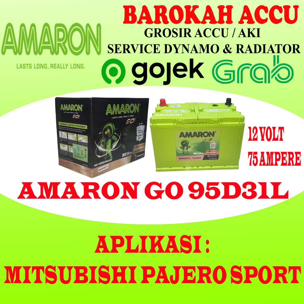 AKI MOBIL AMARON GO 95D31L , 75 AH