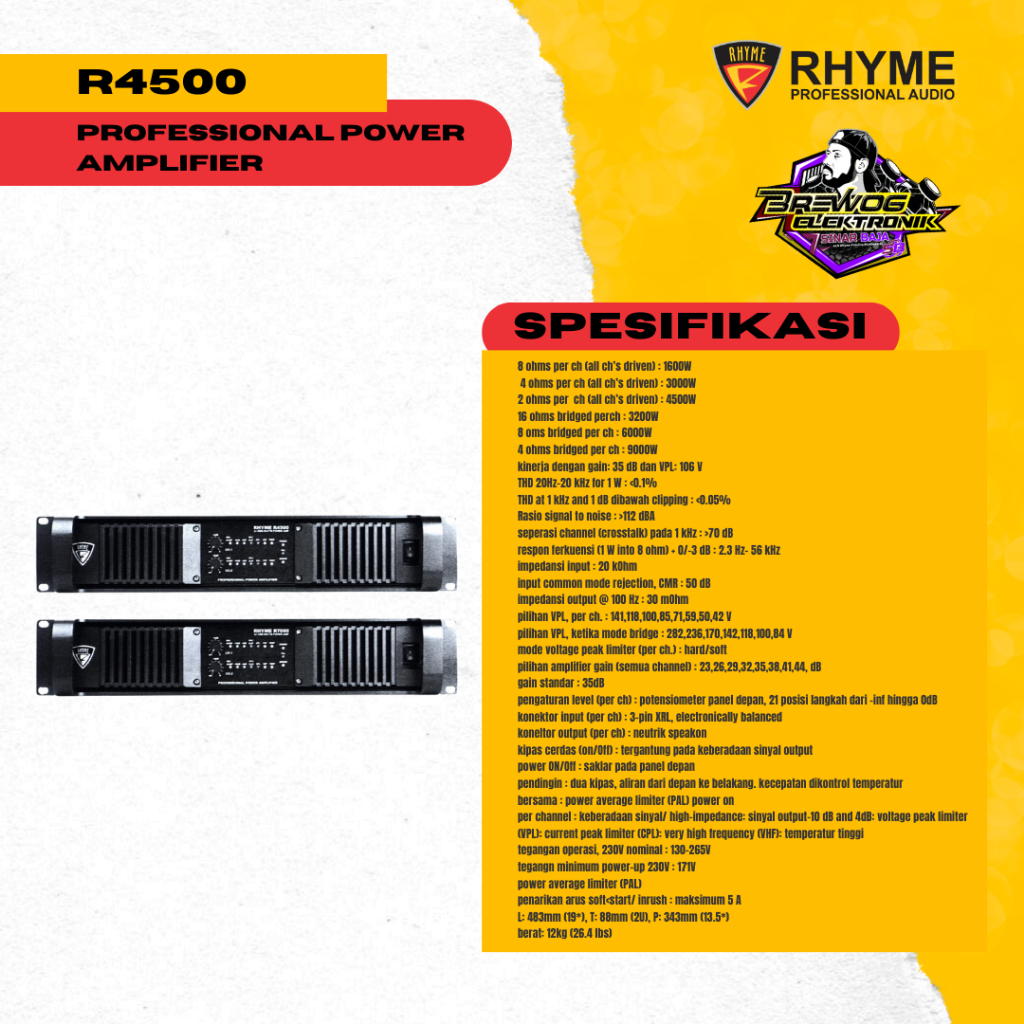 ORIGINAL PRODUK BREWOG SINAR BAJA R4500