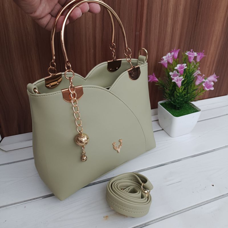 izdihaar tas wanita slempang tenteng mewah gantungan bola