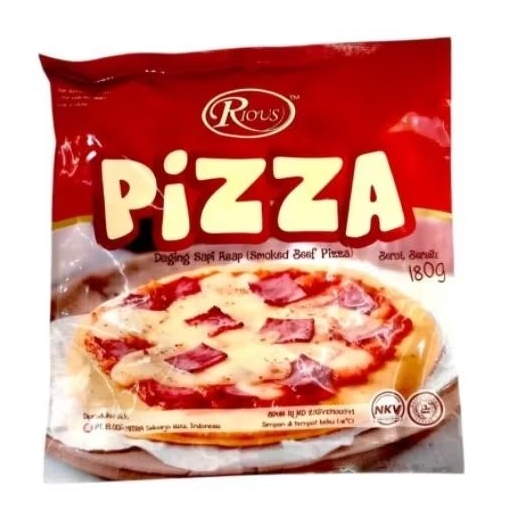 

Rious Smoked Beef / Smoked Chicken / Double Cheese Pizza 180g Frozen