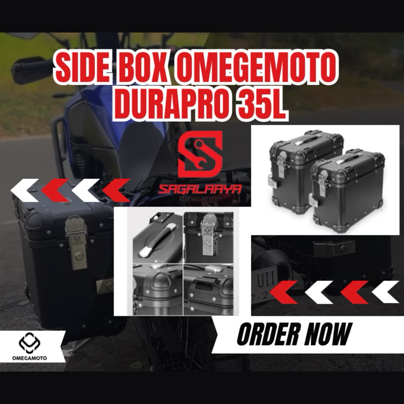 Side Box Motor Omegamoto Durapro Pannier 35 L BMW VERSYS KTM