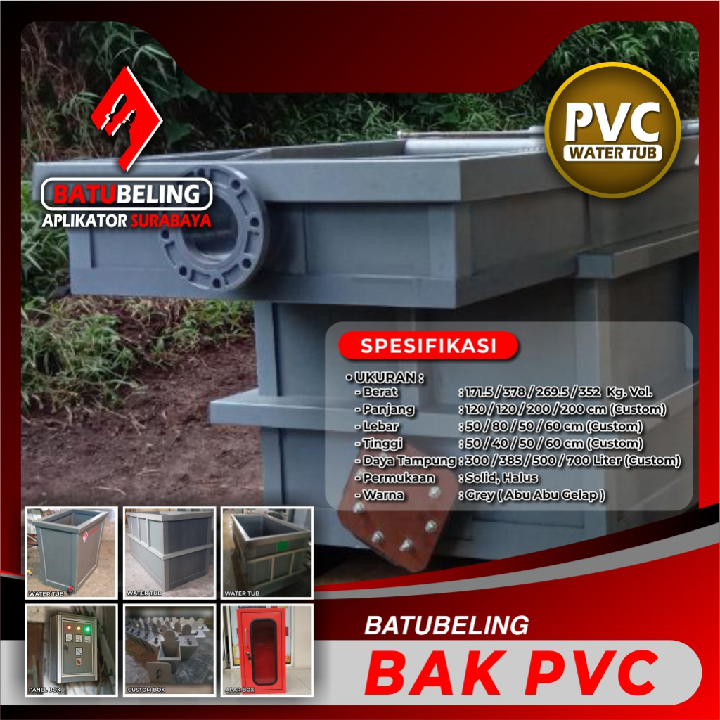 CUSTOM BAK KAMAR MANDI | BAK PVC | BAK KOLAM | BAK PLASTIK | BAK PVC | TANGKI AIR | PENAMPUNG AIR