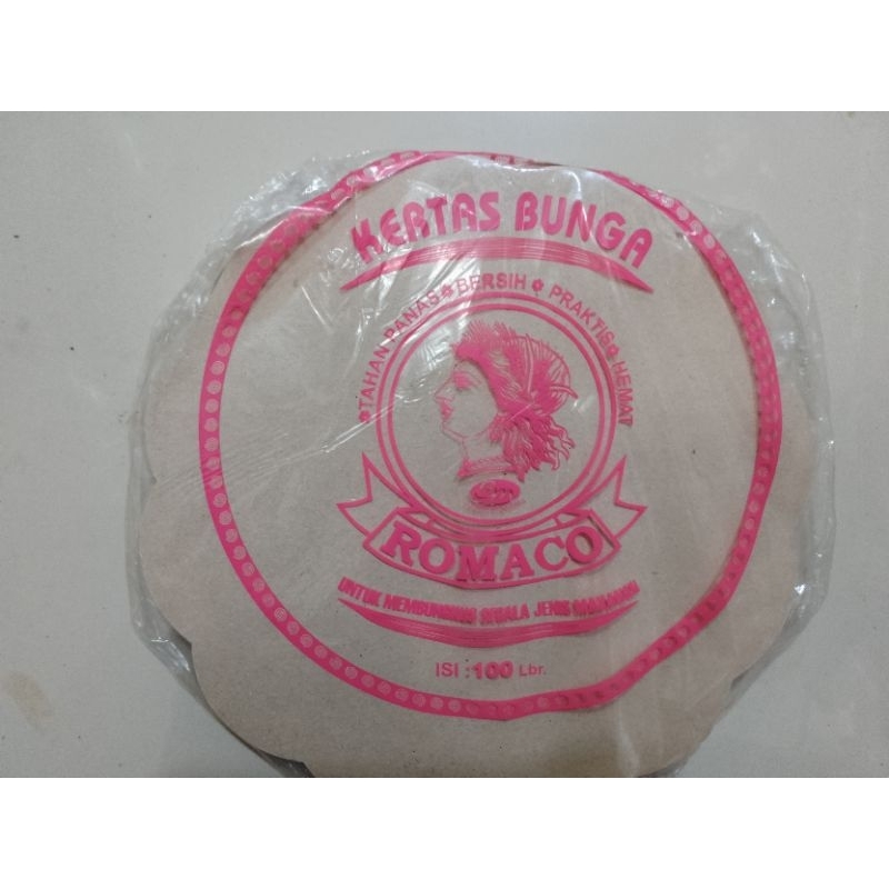 kertas Nasi Bunga /Romaco/100 lembar