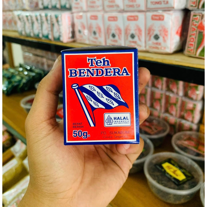 

Teh bendera 1slop 50gram isi 10