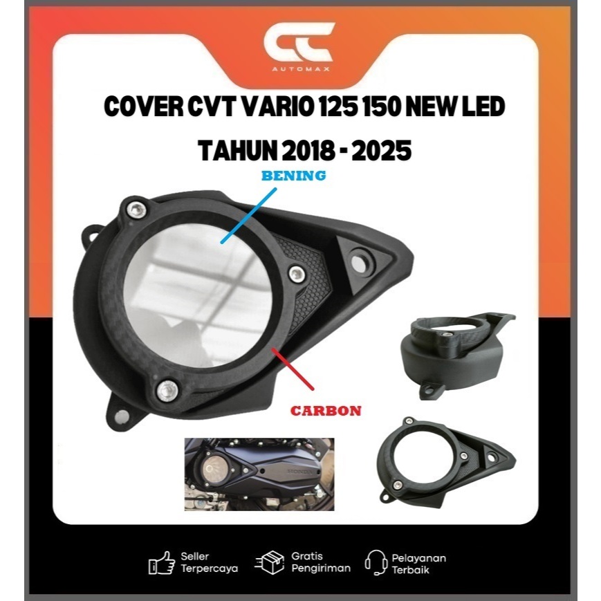 COVER CVT VARIO 125 150 NEW LED 2018 - 2025 TUTUP CVT VARIO 125 150