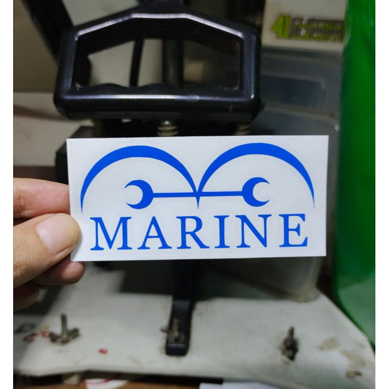

stiker marine sticker cutting one piece