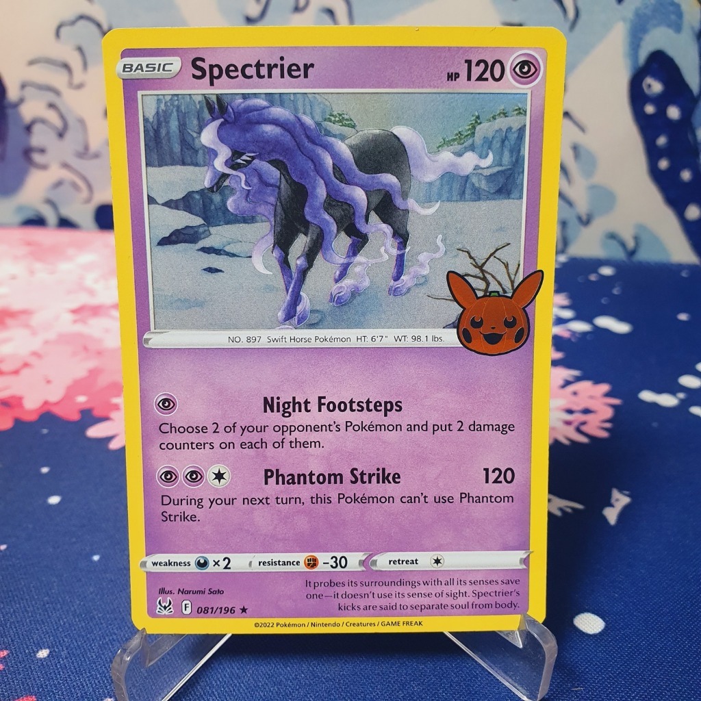 Spectrier Holo Rare F 081/196 Pokemon TCG English Trick or Trade 2023
