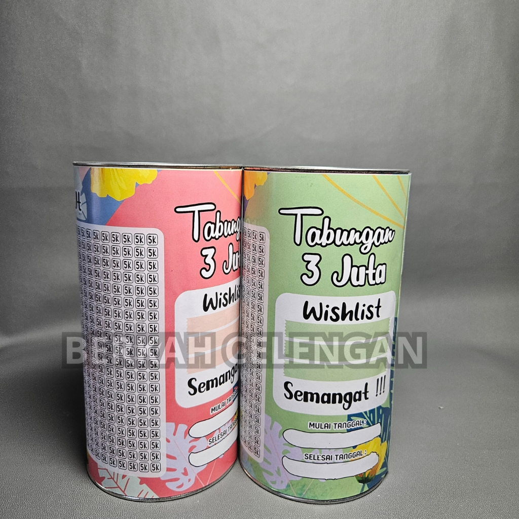 [UKURAN MEDIUM] CELENGAN TARGET MURAH 5K TARGET 3JT celengan tabungan target tabungan celengan