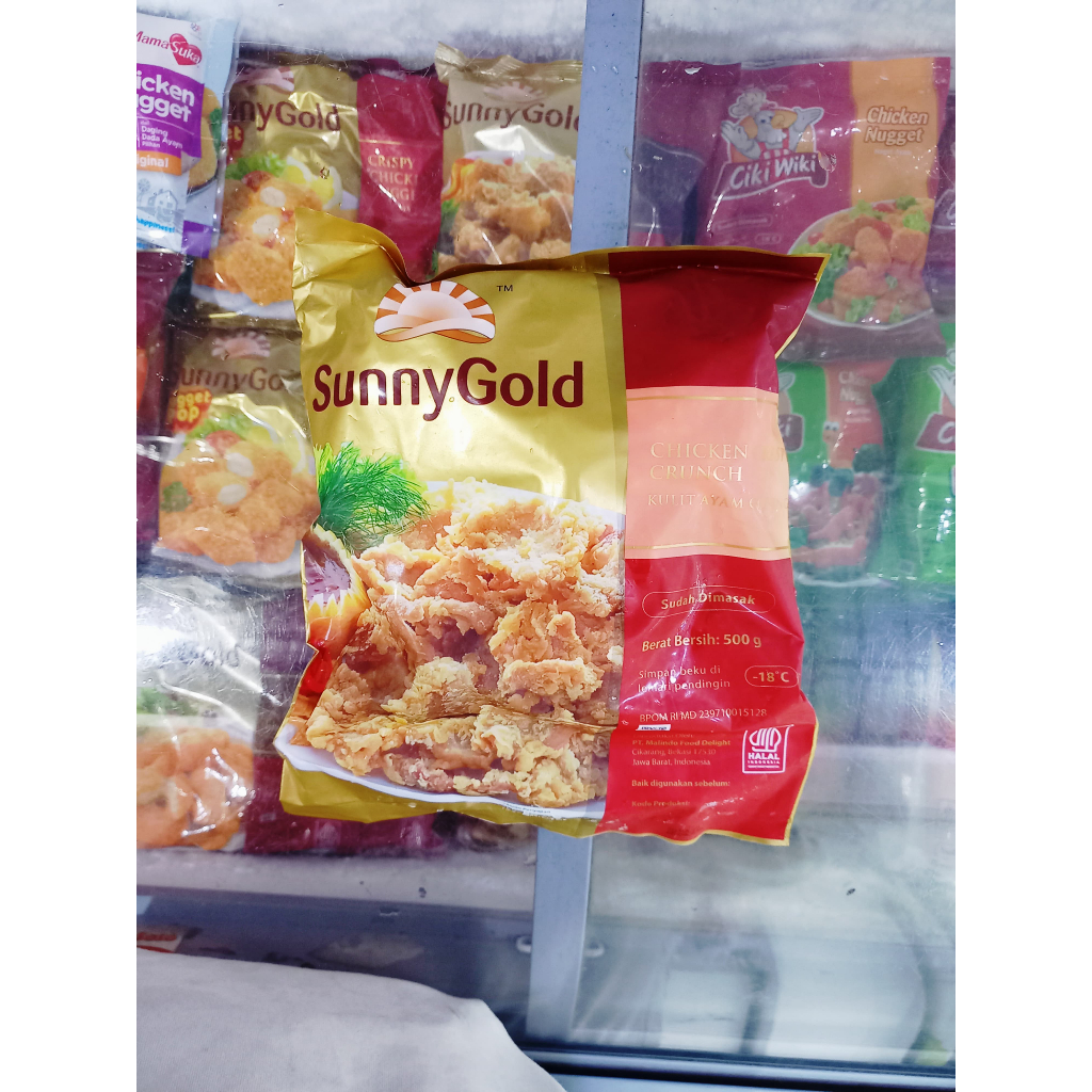 

Frozenfood SUNNY GOLD Crispy Crunch/Kulit Ayam 500gr