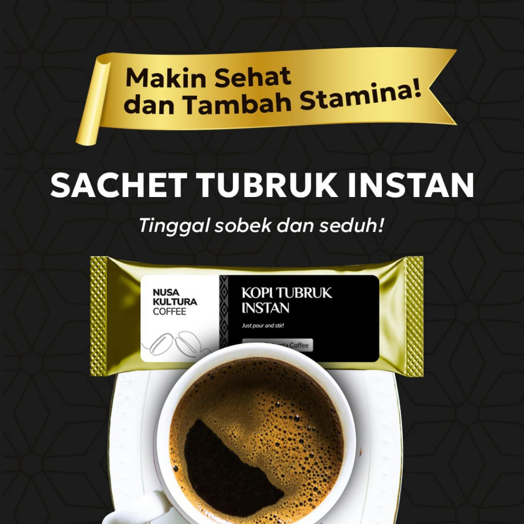 

KOPI TUBRUK STAMINA BOOST 15gr | NUSA KULTURA | KOPI INSTANT