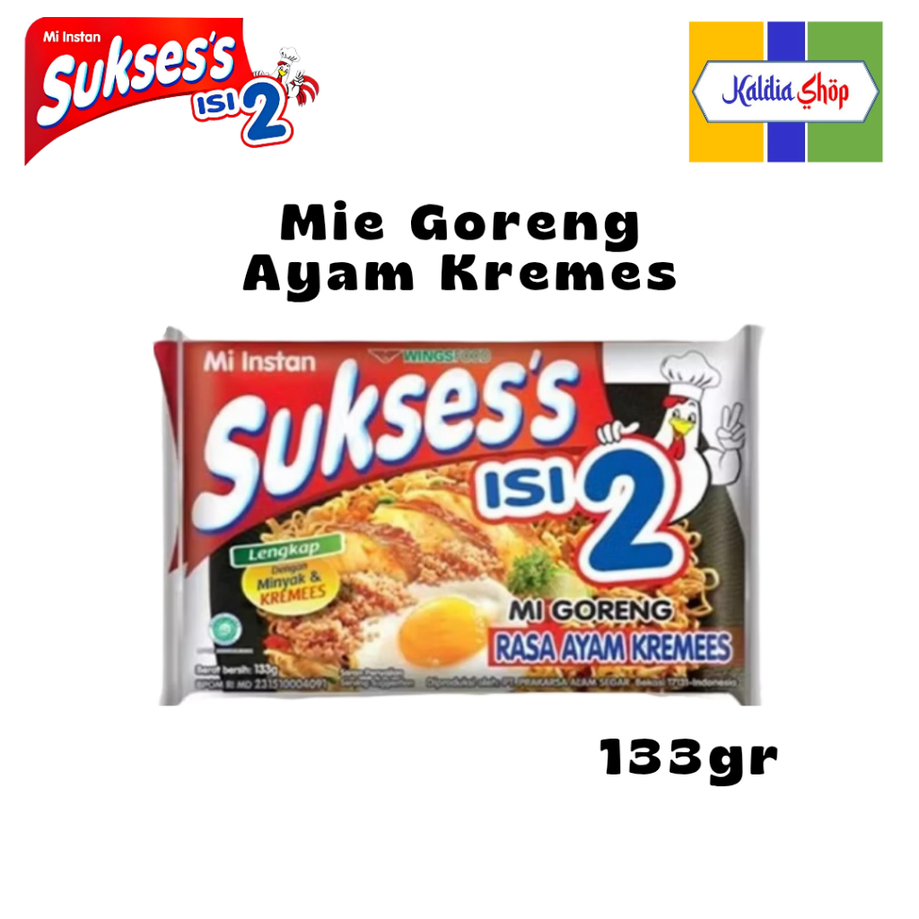 

Mie Sukses's Goreng Isi 2 Ayam Kremes 133gr