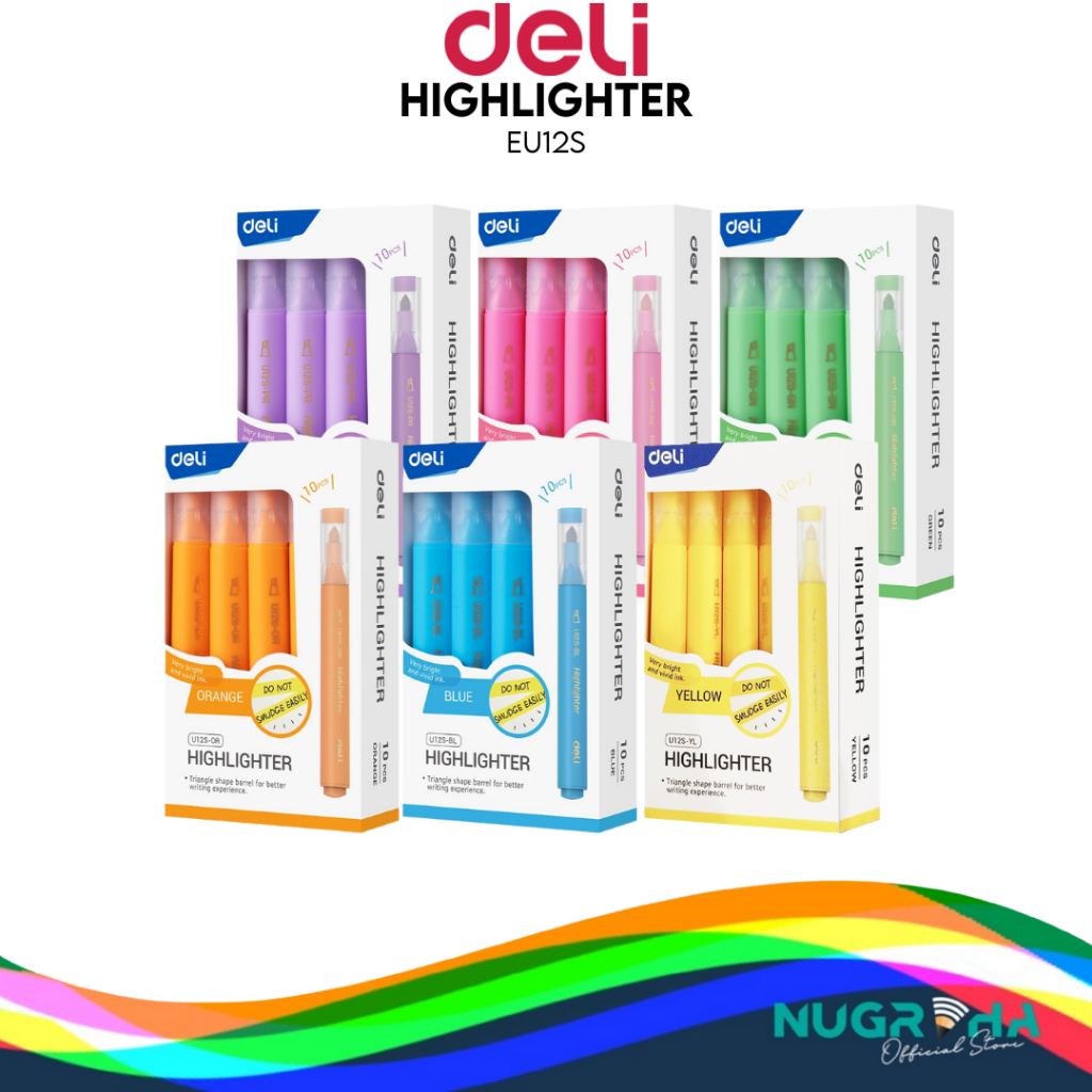

Deli Penanda / Highlighter Warna Terang EU12S