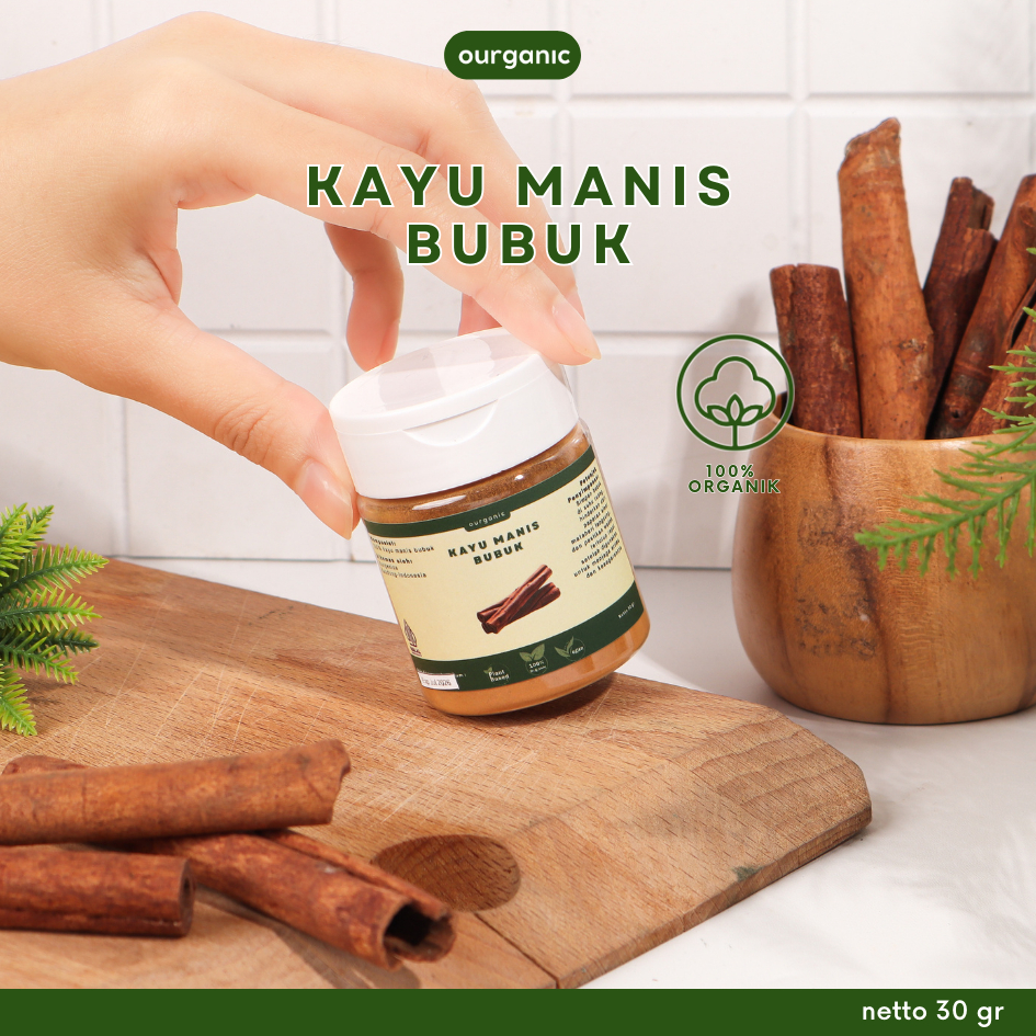 

OURGANIC Kayu Manis Bubuk bumbu dapur masak organic sehat alami Cinnamon Powder