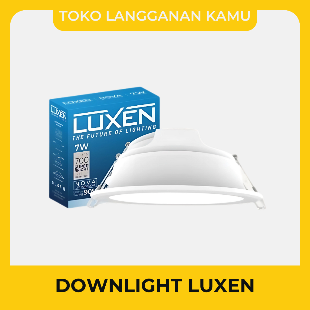 LUXEN Lampu Downlight LED 18w Lampu Downlight Plafon Bulat Inbow