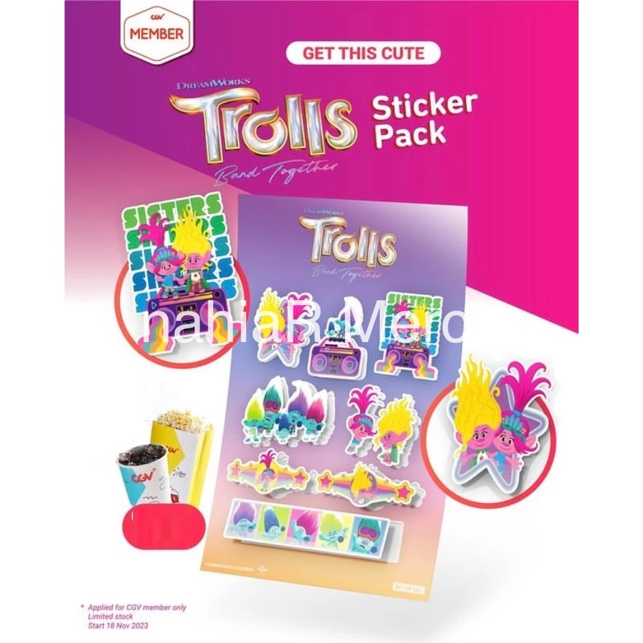 

Trolls Band Together x CGV Official Sticker Pack