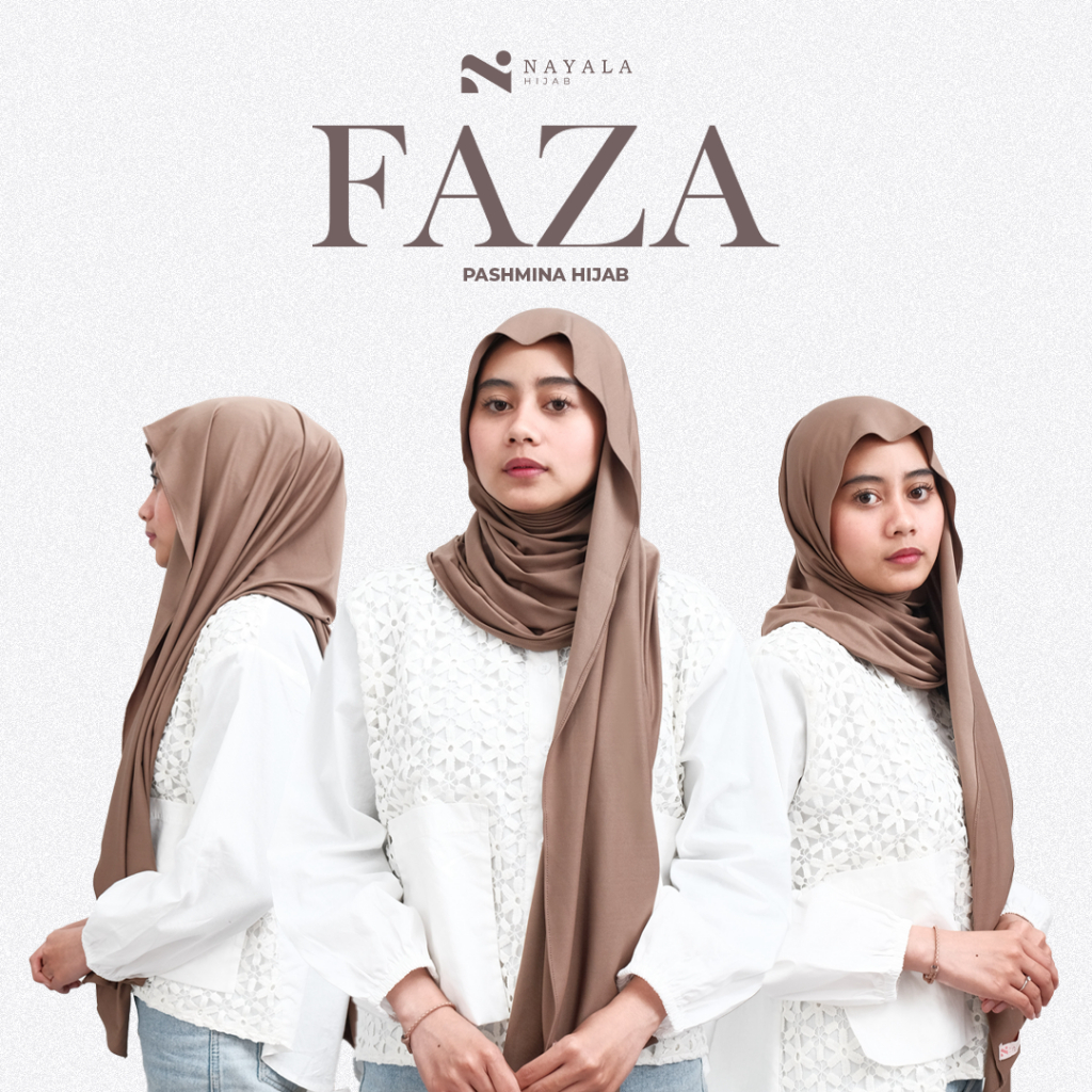 NAYALA - FAZA Pashmina Jersey | Ukuran 75X200cm