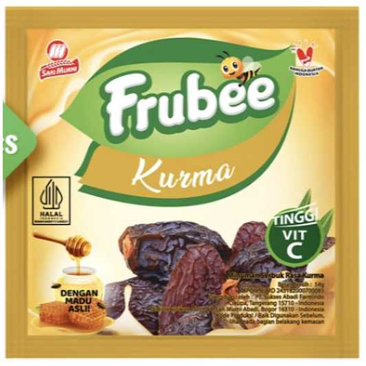 

Frubee Kurma TINGGI VIT C DENGAN MADU ASLI Minuman Serbuk Rasa Kurma 11gr