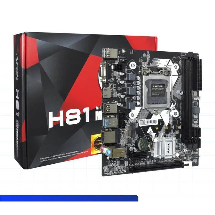 MOTHERBOARD AFOX H81 IH81-MA2-V4 NVMe Intel LGA 1150