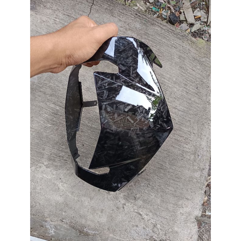 batok mx king motif carbon batok lampu mx king v1 motif carbon