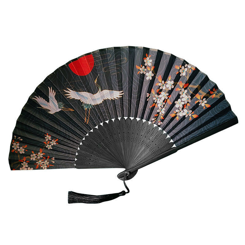 

Kipas Lipat Portabel, Kipas Lipat Portabel Gaya Retro, Kipas Sutra Putar Gaya China
