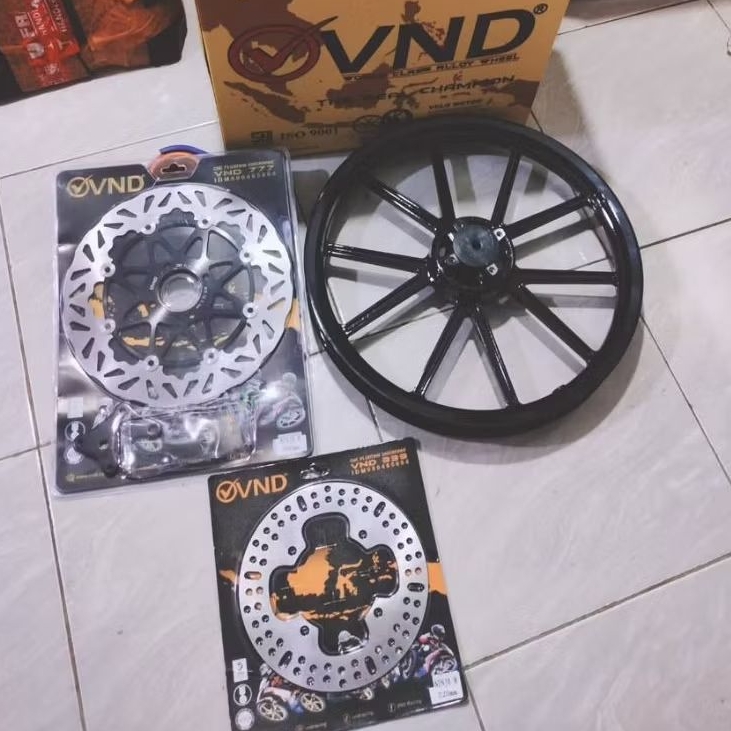 VELG RACING GPWHEEL VND N10 NINJA R PLUS DIS CAKRAM DEPAN BELAKANG PNP R SS RR ZX UKURAN 185-250 RIN