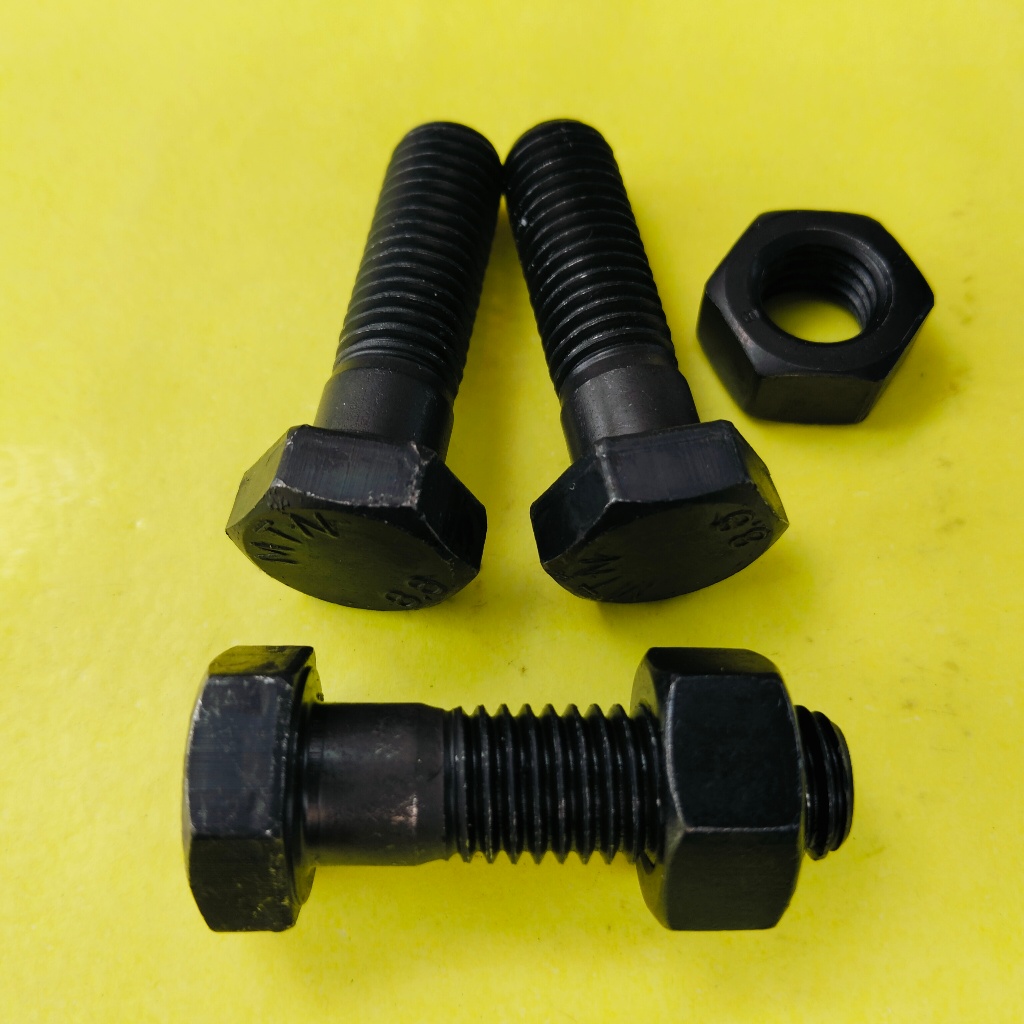 BAUT BAJA HTB 8.8 M18 X 50 HALF DRAT / BAUT 27 KUNCI 27 / BAUD HALF DRAT 27 / BAUT BAJA M18 X 50 HIT