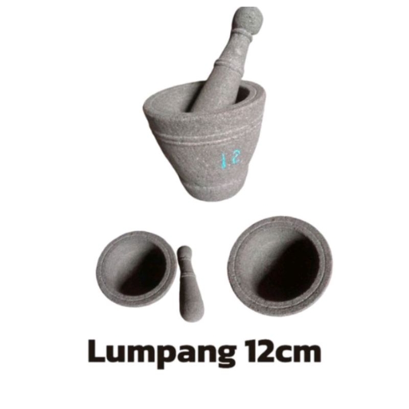 #lumpang batu asli 12cm+ulekan# lumpang alam#lumpang batu#