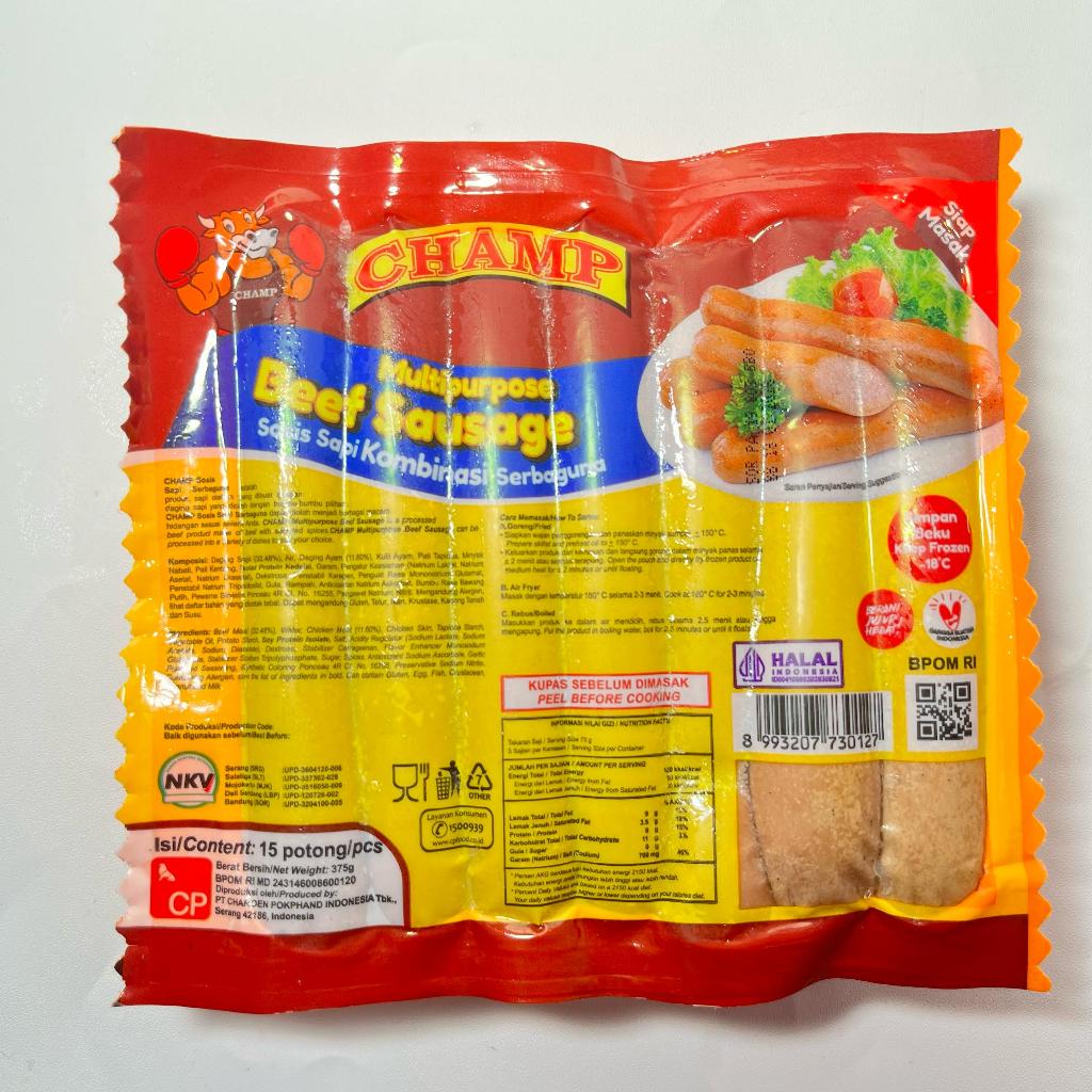 

Champ Sosis Sapi Beef Sosis 375gr