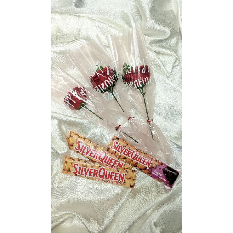 

single rose + coklat #valentine