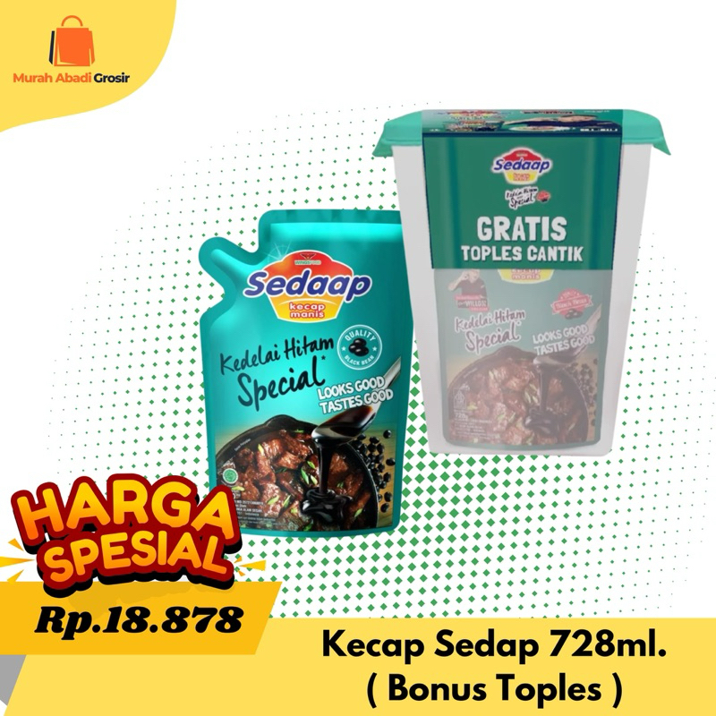 

Promo Kecap Sedap 728ml Gratis Toples Cantik