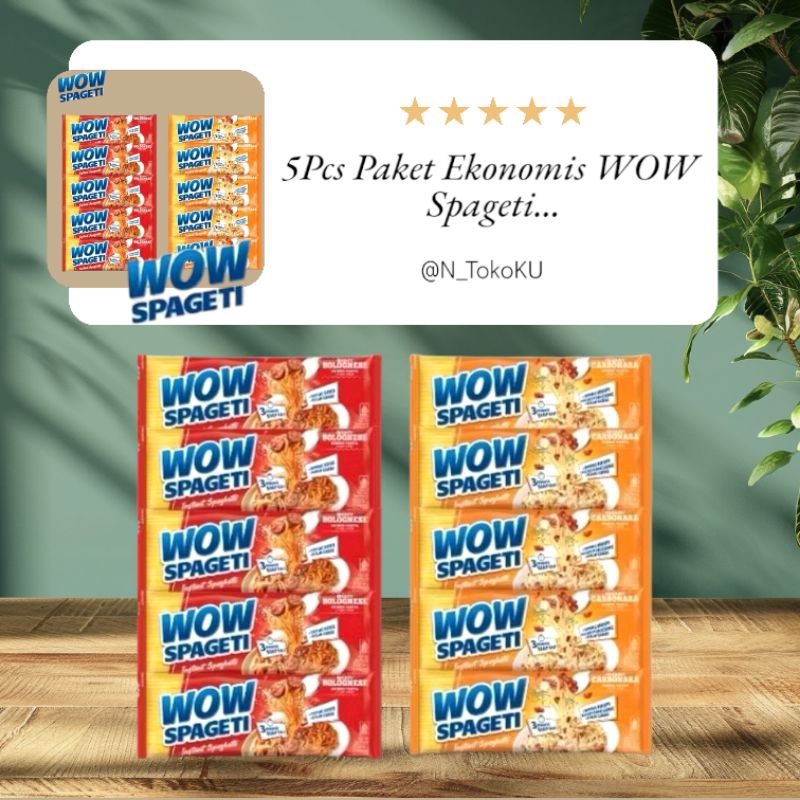 

WOW Spageti..Paket Ekonomis 5Pcs