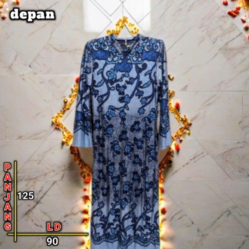 gamis batik premium mewah / gamis kondangan / gamis pesta