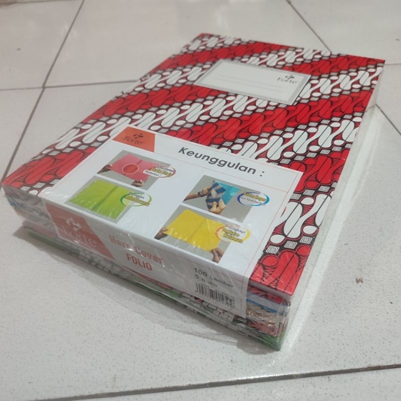

Promo 1 Pak Buku Folio 100 Lembar Isi 5 Pcs FORTE