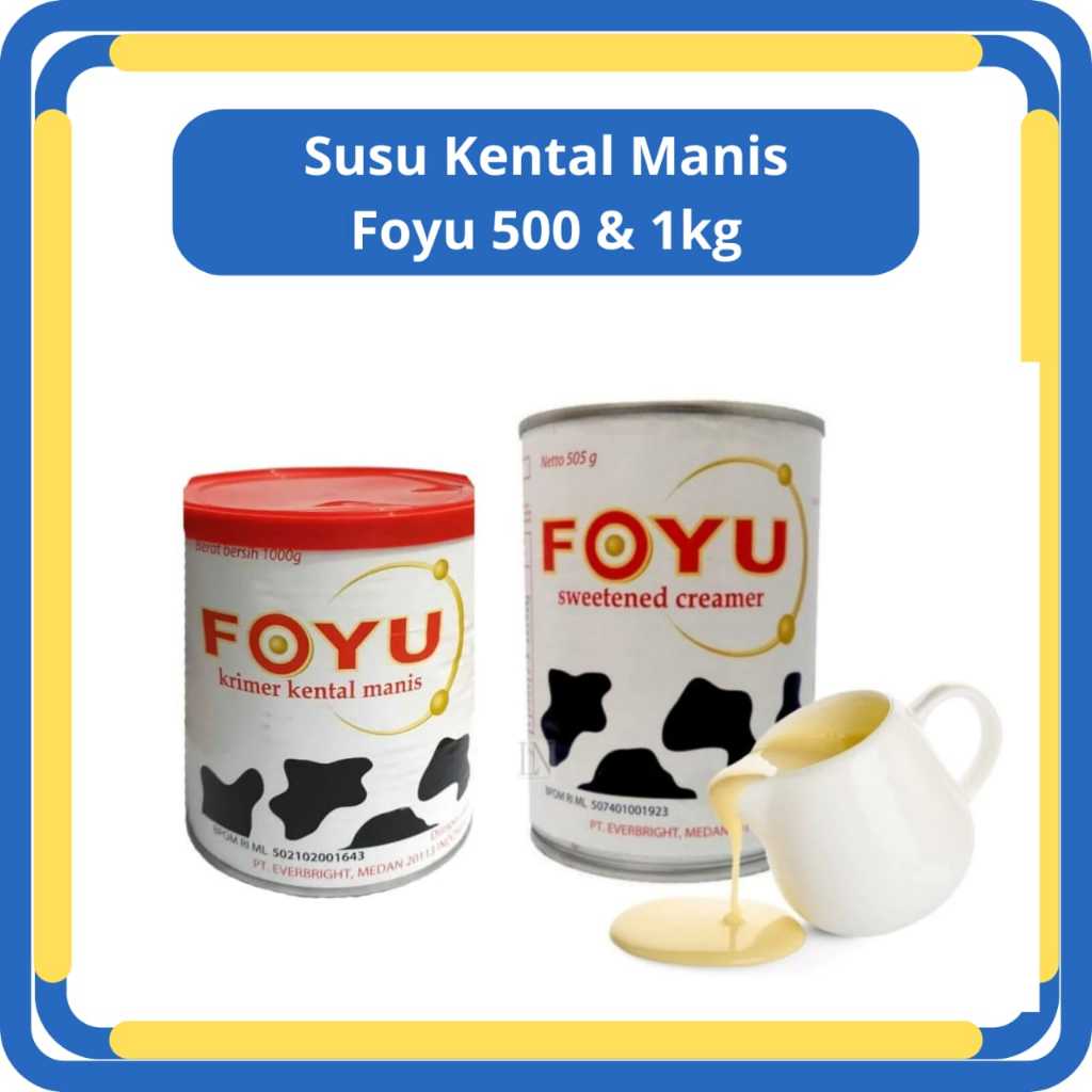 

Susu Kental Manis Krimer Foyu Kemasan Kaleng 1kg