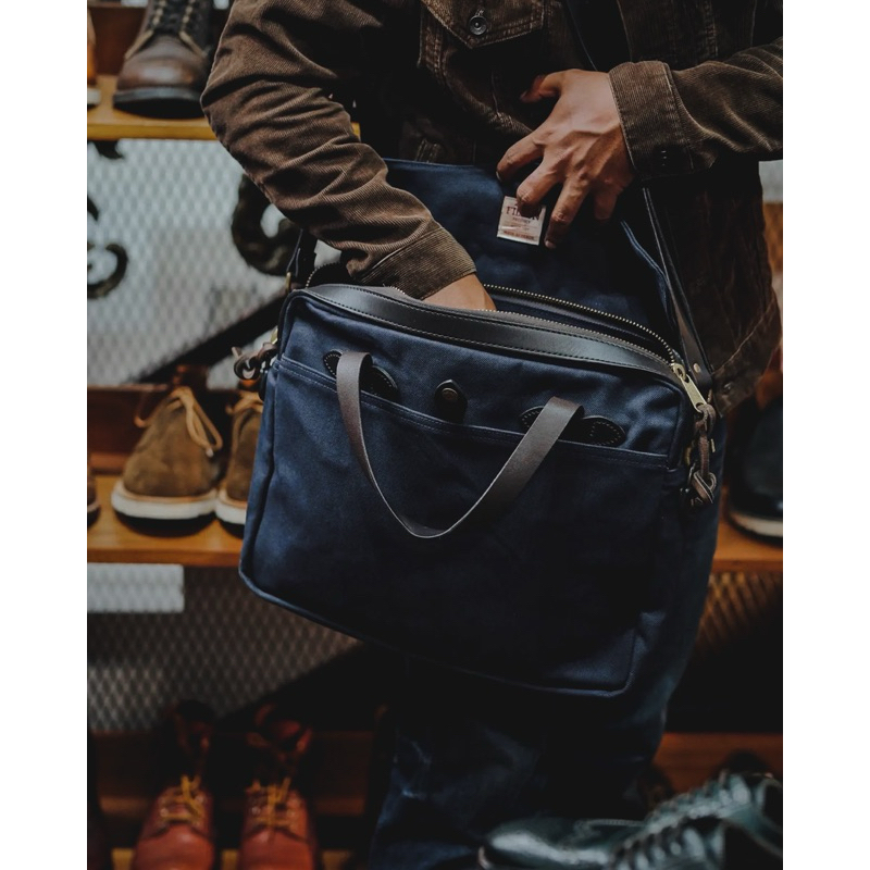 Filson Navy Briefcase Original Made in USA