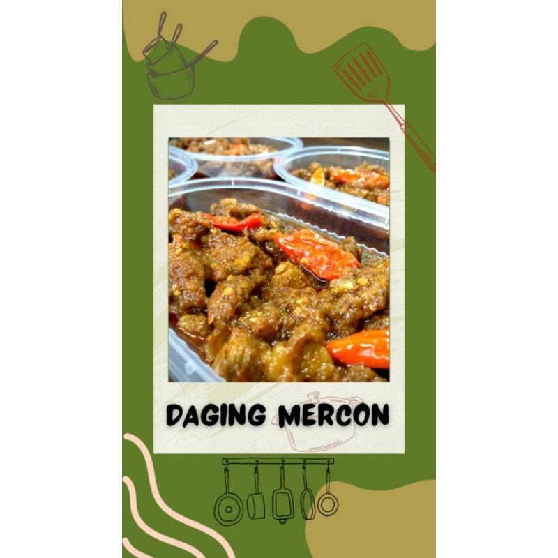 

Daging Mercon / Daging Mercon 200g / Masakan Frozen / ARIIJ.DAPURSIBULAD