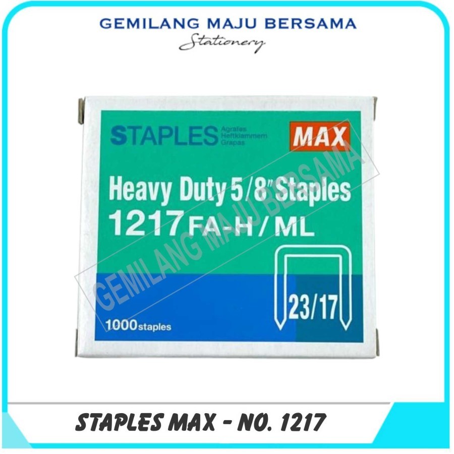 

Isi Staples Max 1217 FA-H ( HARGA PER =1 PCS)