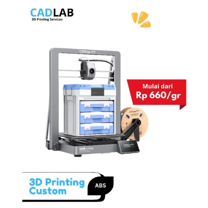 3D Print / Jasa 3D Printing Bahan ABS 0.1~0.3