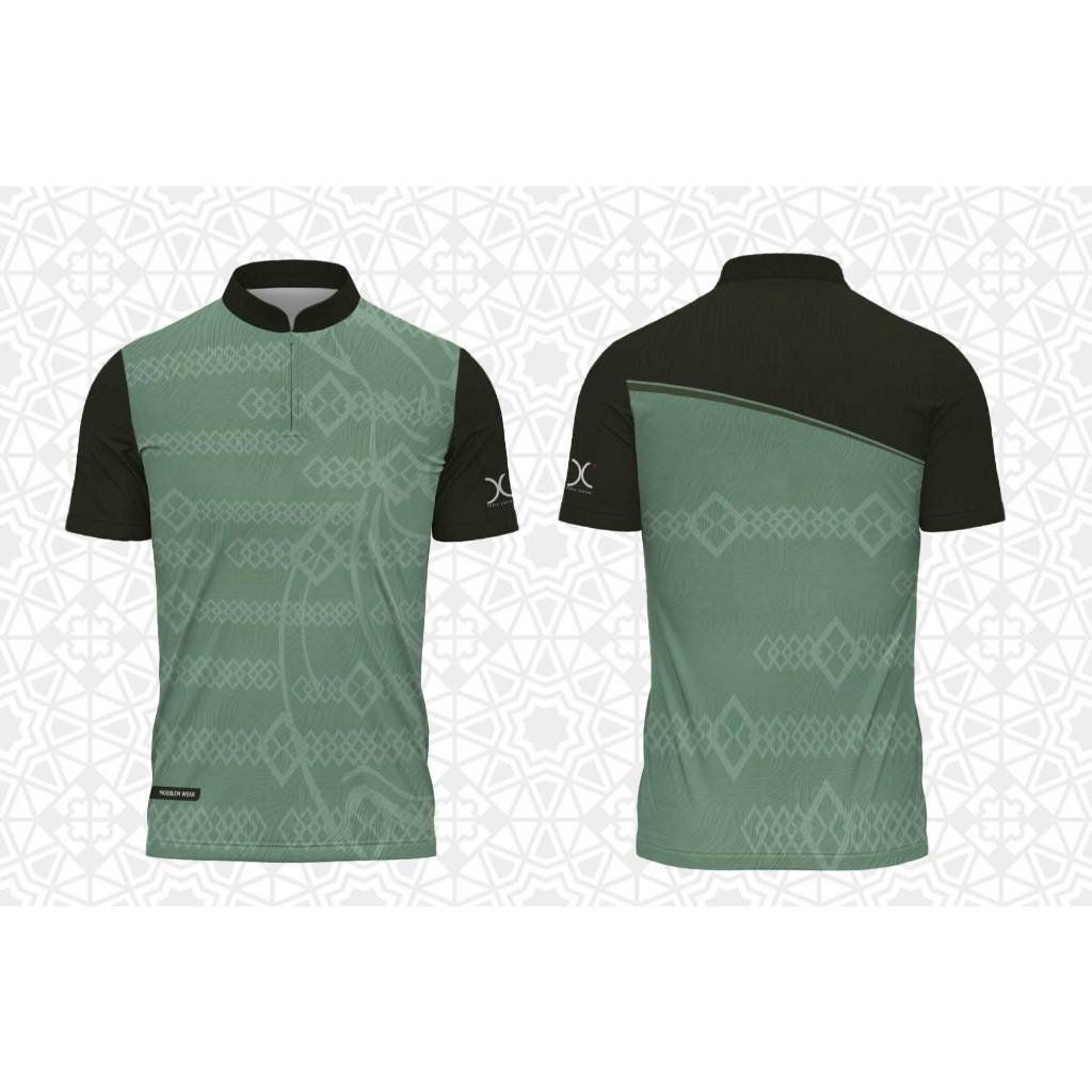 Ulaa - Baju Koko Muslim / Jersey Koko Printing Premium - Koko Resleting 02B